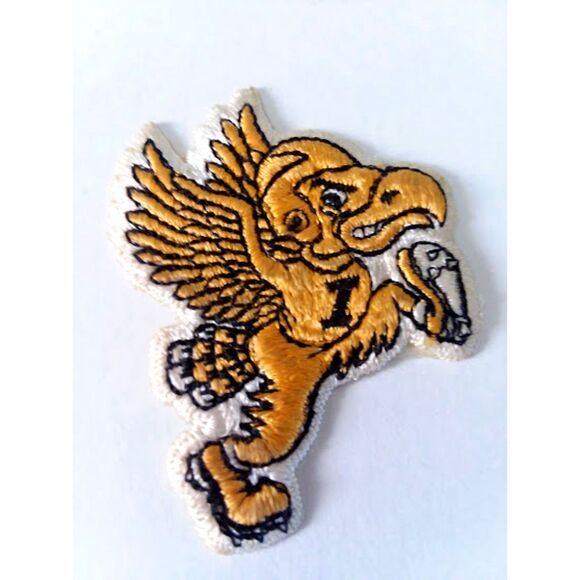 Football Iron on Patch Sew On Embroidered Applique 2 1/4" - Picture 1 of 3